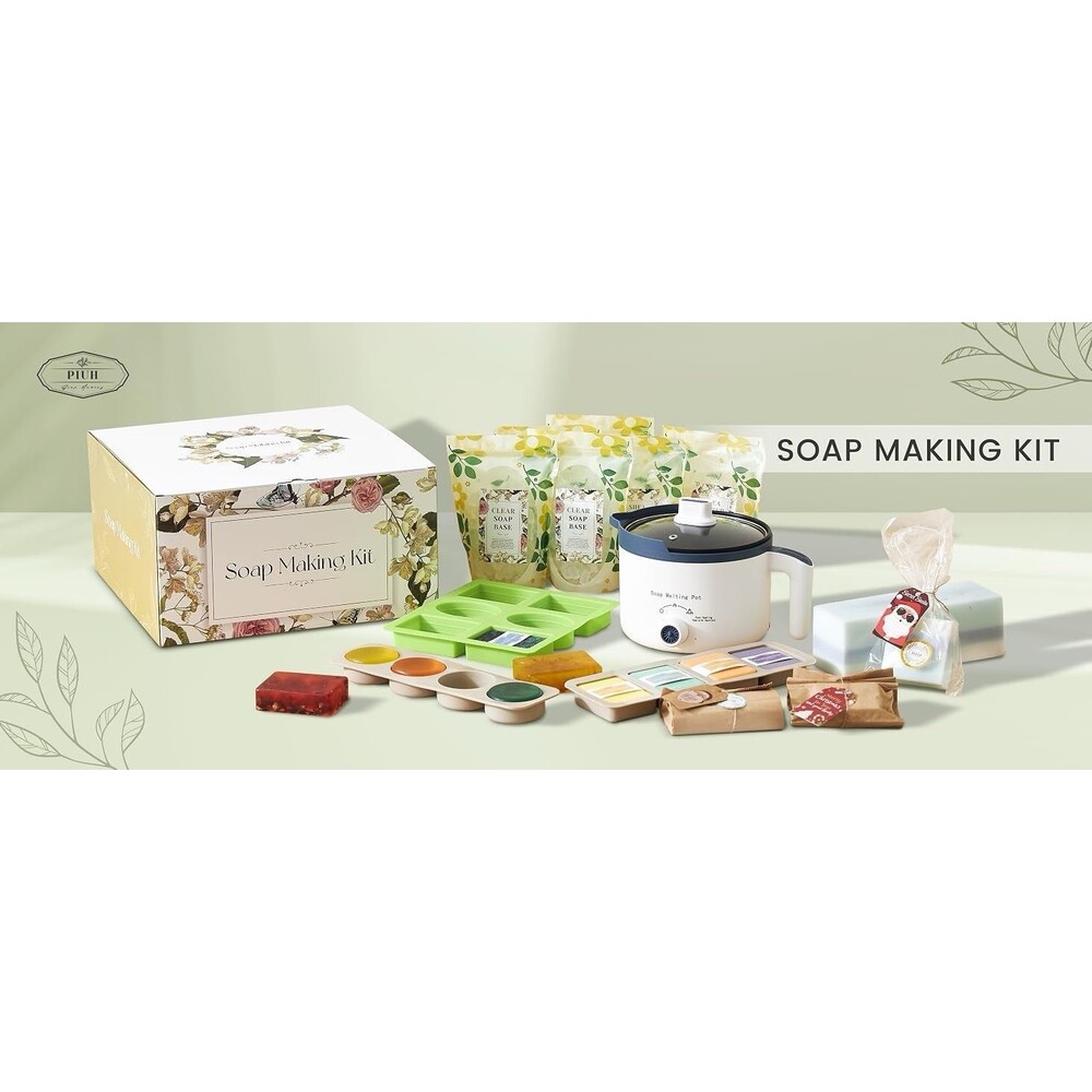 PIUH Deluxe Soap Making Kit for Soap Making,DIY Soap Making Full Set Kits